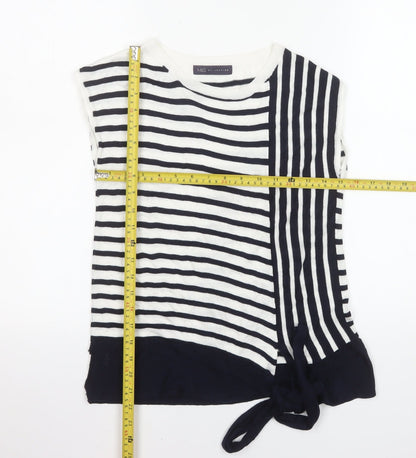 Marks and Spencer Womens Multicoloured Striped Knit Sleeveless Top Size 8