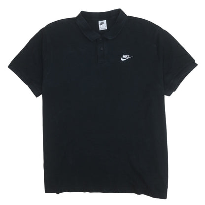 Nike Men’s Black 2XL Cotton Polo Shirt Classic Short Sleeve