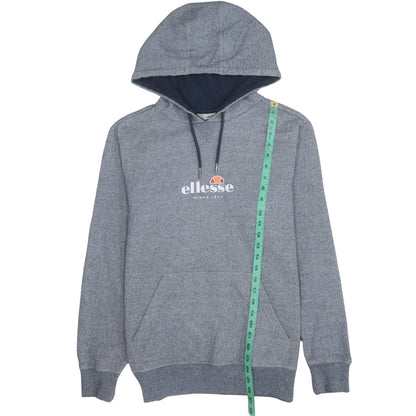 Ellesse Men Grey Pullover Hoodie M Regular Fit Logo Sportswear