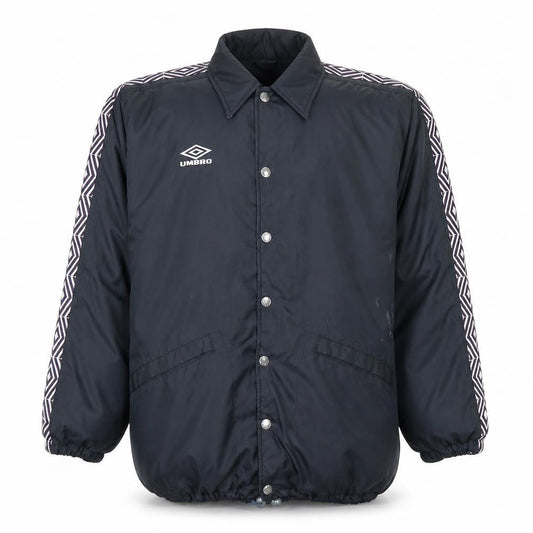 Umbro Men's Black L Lightweight Retro Windbreaker Sports Jacket