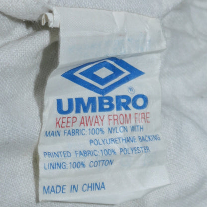 Umbro Men's Black L Lightweight Retro Windbreaker Sports Jacket