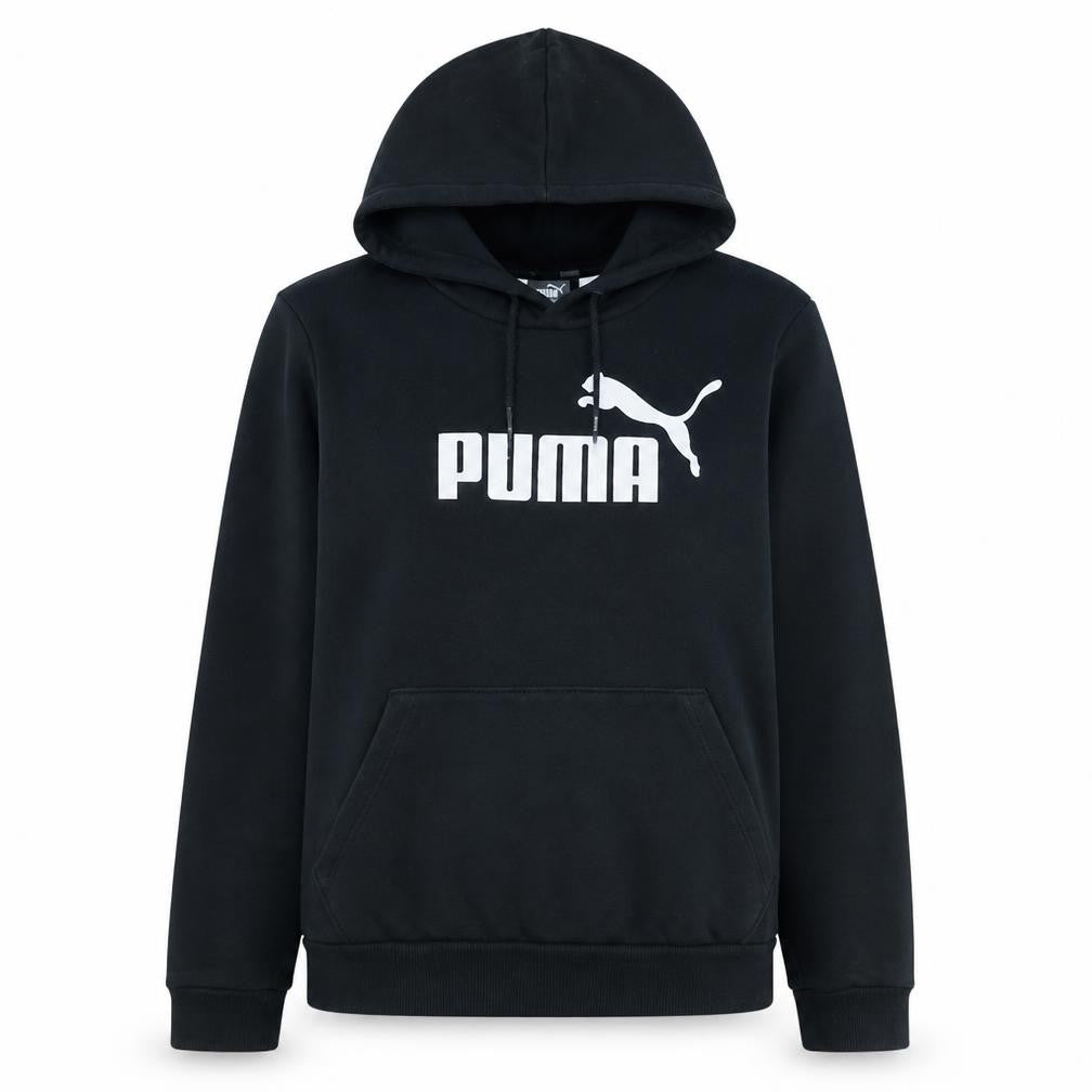 PUMA Womens Black Size 14 Pullover Hoodie Sweatshirt with Logo
