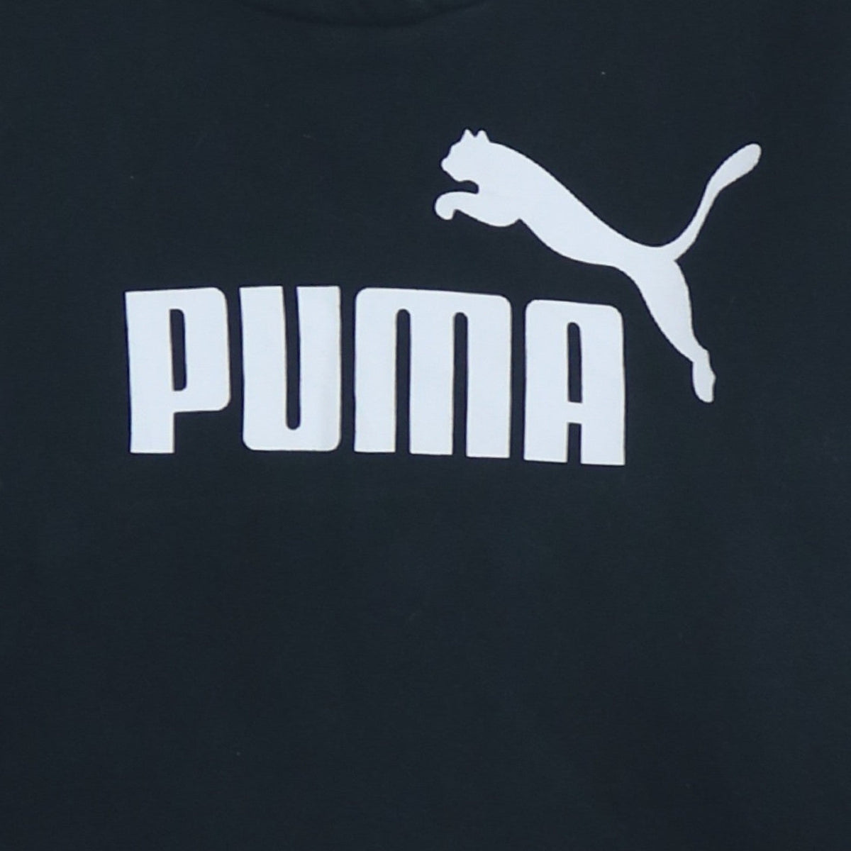 PUMA Womens Black Size 14 Pullover Hoodie Sweatshirt with Logo