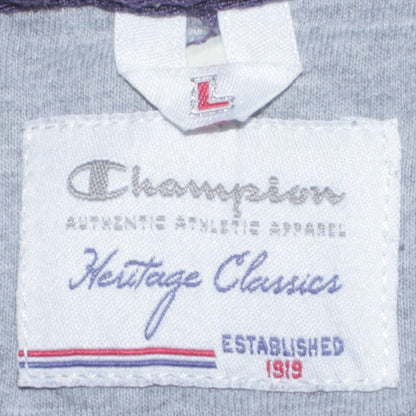 Champion Women's Blue Full Zip Hoodie Size L - Heritage Classics