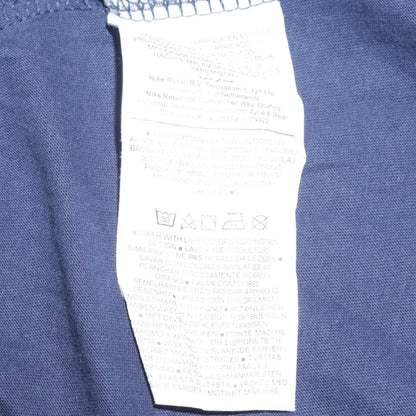 Nike Men's Navy Blue Classic Crew Neck Cotton T-Shirt Size L