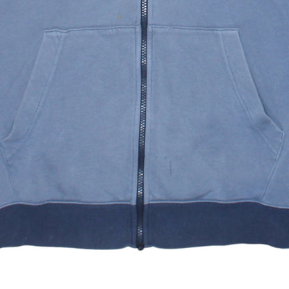 Nike Men's Blue Full Zip Sweatshirt S Fleece Cotton Blend