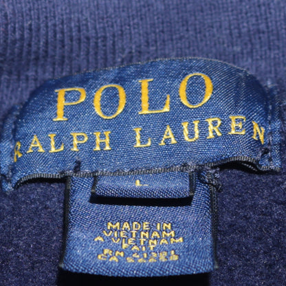 Ralph Lauren Boys Blue & Grey Full Zip Sweatshirt L Embroidered Logo