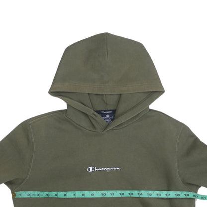 Champion Men's Green Pullover Hoodie Small Regular Fit Fleece