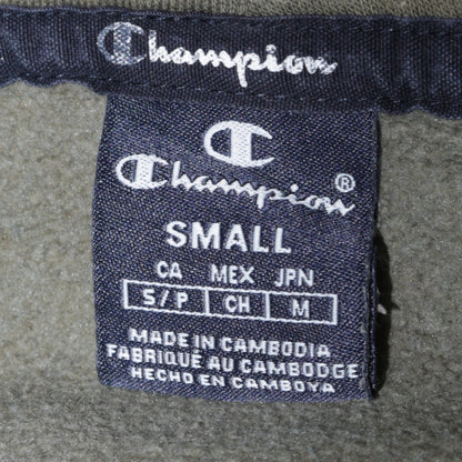 Champion Men's Green Pullover Hoodie Small Regular Fit Fleece