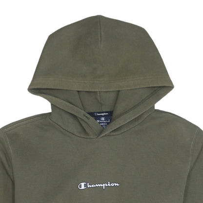 Champion Men's Green Pullover Hoodie Small Regular Fit Fleece