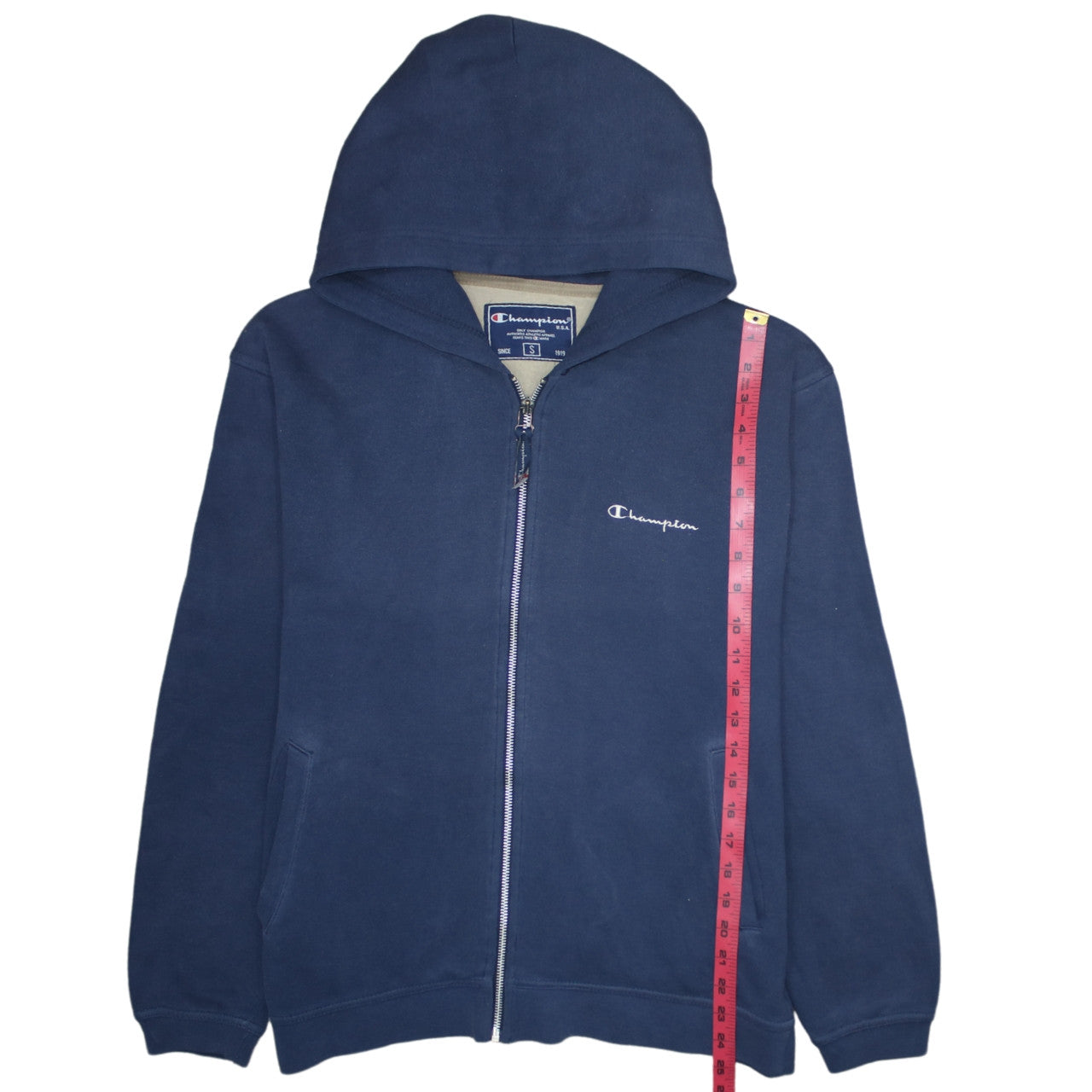 Champion Men's Blue Full Zip Hoodie Size S Regular Fit