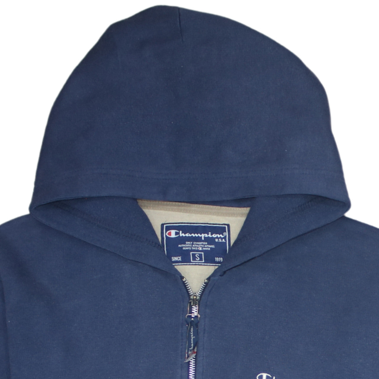 Champion Men's Blue Full Zip Hoodie Size S Regular Fit