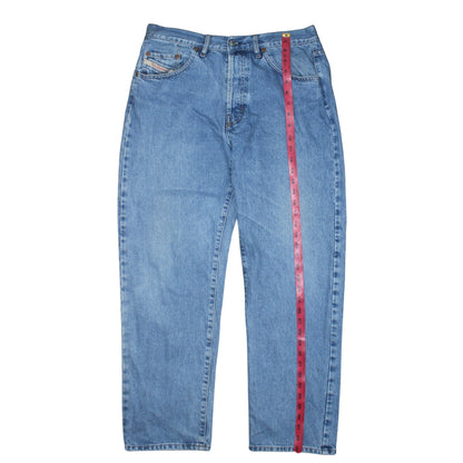 Diesel Men's Blue Light Wash Straight Leg Denim Jeans 36 Regular