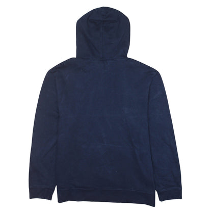 GAP Mens Blue XL Pullover Hoodie Logo Fleece Sweatshirt