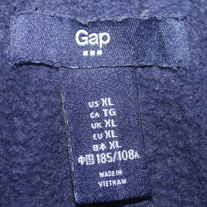 GAP Mens Blue XL Pullover Hoodie Logo Fleece Sweatshirt