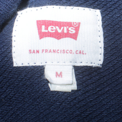 Levi's Men's Blue Pullover Hoodie Medium Graphic Logo Sweatshirt