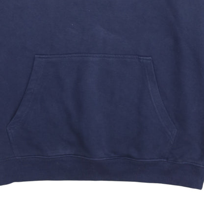 FILA Men's Blue Pullover Hoodie Small Logo Sportswear Sweatshirt