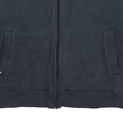 Quiksilver Mens Black Fleece Full Zip Collared Sweatshirt L