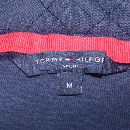 Tommy Hilfiger Men's Blue Full Zip Hoodie M USA Graphic Sweatshirt
