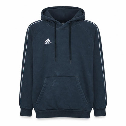 Adidas Men's Black Large Pullover Hoodie Fleece Sweatshirt