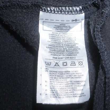 Adidas Men's Black Large Pullover Hoodie Fleece Sweatshirt
