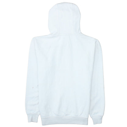 Ellesse Women's White Pullover Hoodie UK 12 Logo Print Cotton Blend