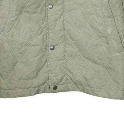Polo Ralph Lauren Men's Beige Quilted Jacket M Brown Collar Classic Style