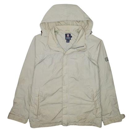 Chaps Ralph Lauren Men's Beige L Hooded Parka Jacket Nylon Lined