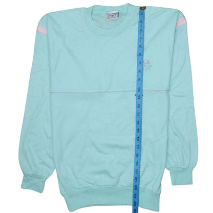 Mañana Women’s Blue Long Sleeve Cotton T-Shirt Size 14