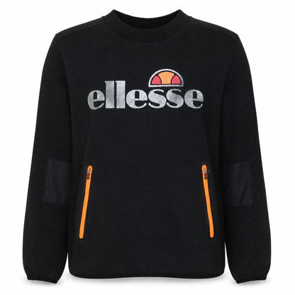 Ellesse Womens Black Size 10 Pullover Sweatshirt with Zip Pockets