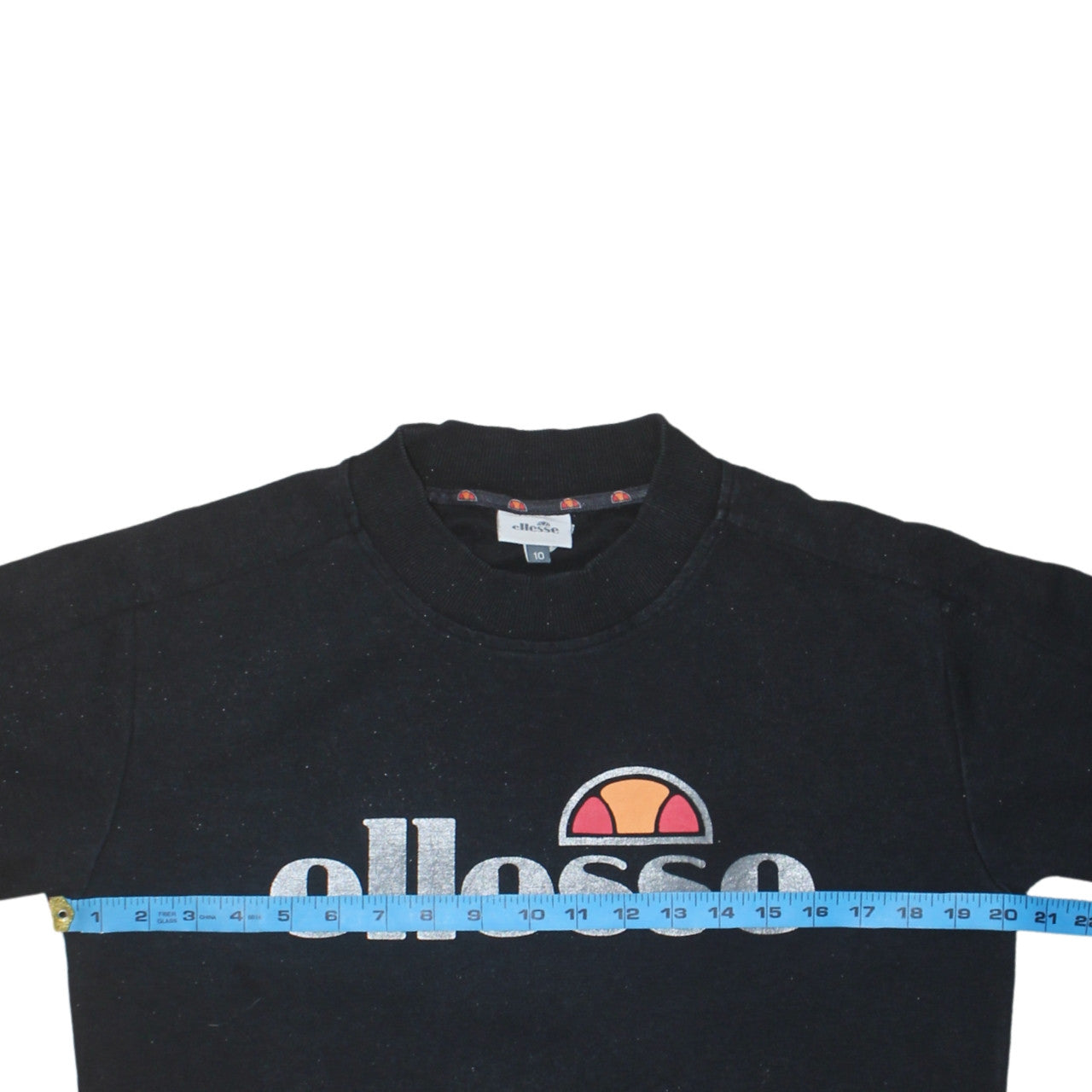 Ellesse Womens Black Size 10 Pullover Sweatshirt with Zip Pockets