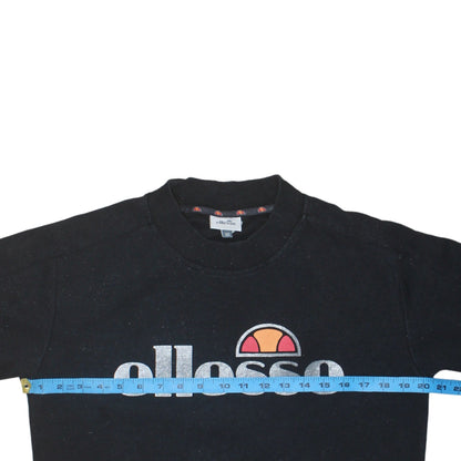 Ellesse Womens Black Size 10 Pullover Sweatshirt with Zip Pockets