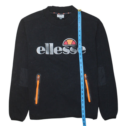 Ellesse Womens Black Size 10 Pullover Sweatshirt with Zip Pockets