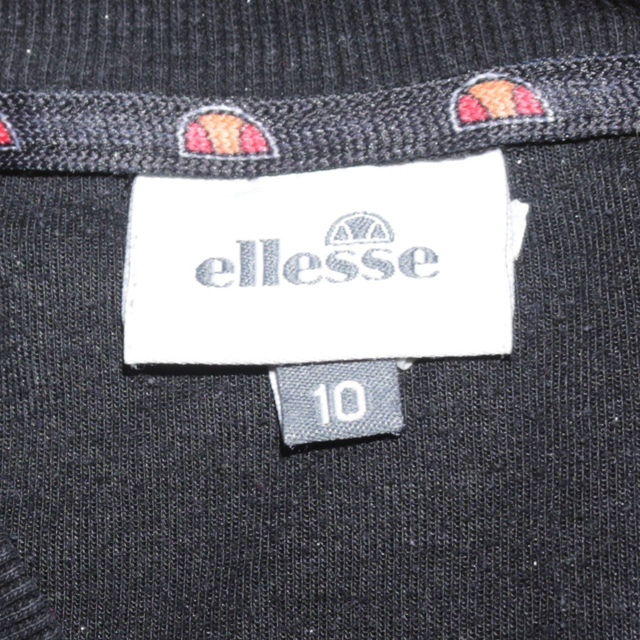 Ellesse Womens Black Size 10 Pullover Sweatshirt with Zip Pockets