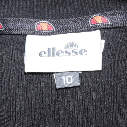 Ellesse Womens Black Size 10 Pullover Sweatshirt with Zip Pockets