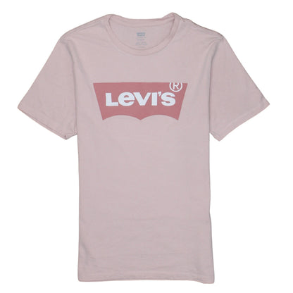 Levi's Womens Pink Logo Basic Crew Neck Cotton T-Shirt XS