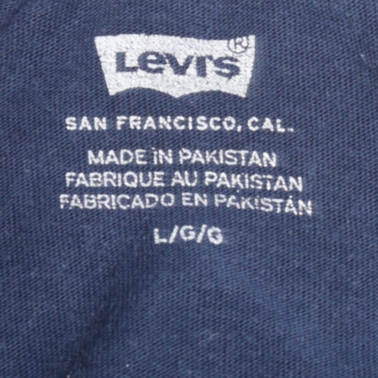 Levi's Men's Blue Logo Graphic Crew Neck Cotton T-Shirt Size L