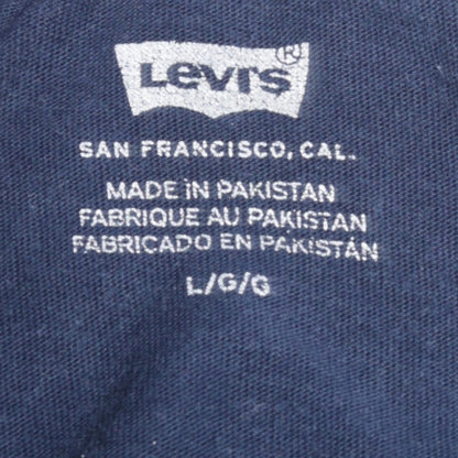 Levi's Men's Blue Logo Graphic Crew Neck Cotton T-Shirt Size L