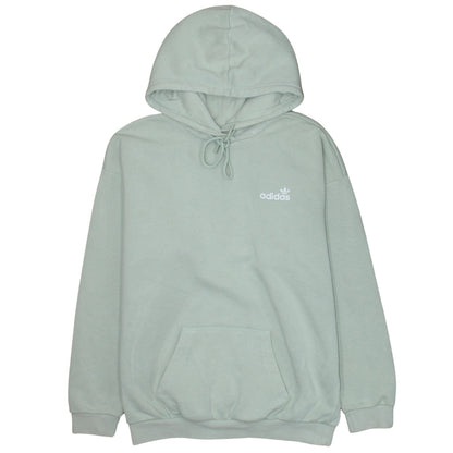 Adidas Women’s Green Pullover Hoodie Size 8 Relaxed Fit Sweatshirt