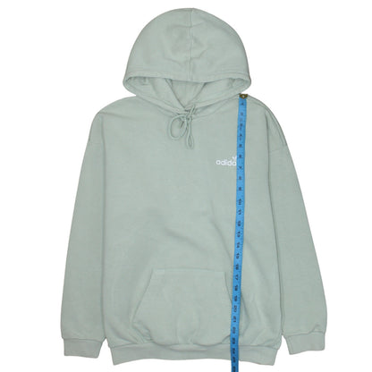 Adidas Women’s Green Pullover Hoodie Size 8 Relaxed Fit Sweatshirt