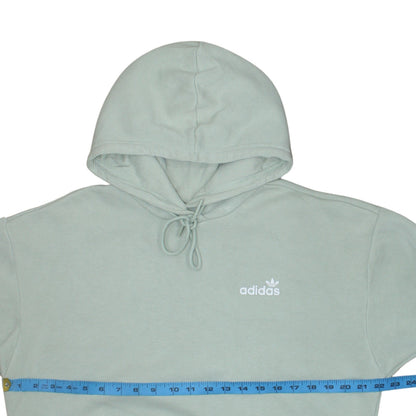 Adidas Women’s Green Pullover Hoodie Size 8 Relaxed Fit Sweatshirt