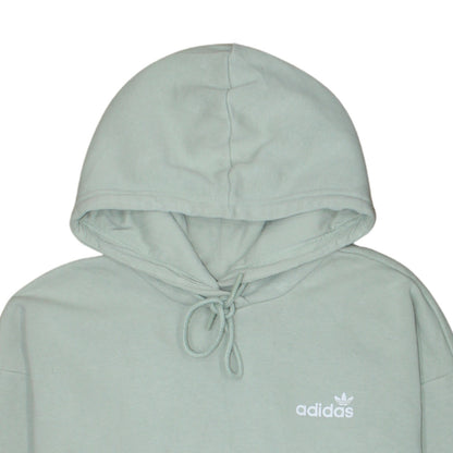 Adidas Women’s Green Pullover Hoodie Size 8 Relaxed Fit Sweatshirt