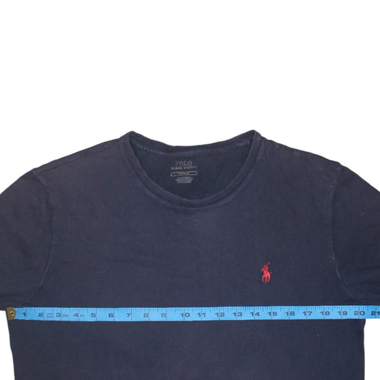 Polo Ralph Lauren Men's Navy Blue Crew Neck Cotton T-Shirt XL