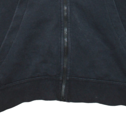 Nike Men's Black Full Zip Hoodie Size M Cotton Fleece Sweatshirt