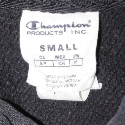 Champion Men’s Black Pullover Hoodie Small Logo Fleece Sweatshirt