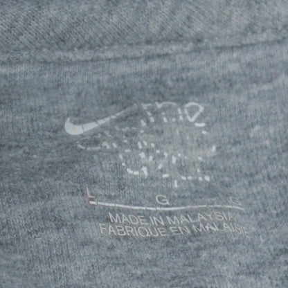 Nike Women's Grey Pullover Hoodie Size L Cotton Blend Fleece