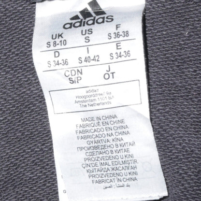 Adidas Womens Black Full Zip Hoodie Size S 8-10 Sportswear