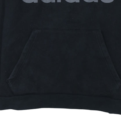 adidas Mens Black Pullover Hoodie Size M Sports Fleece