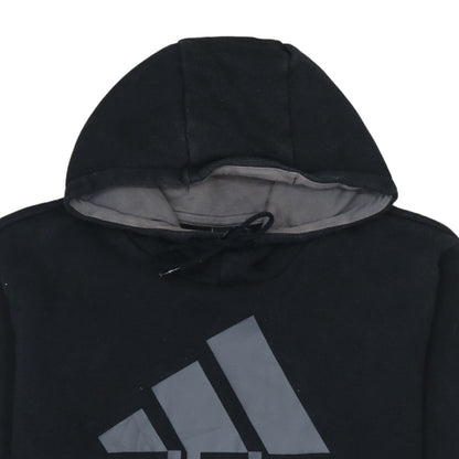 adidas Mens Black Pullover Hoodie Size M Sports Fleece