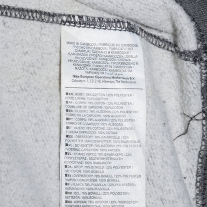 Nike Men's Grey Pullover Hoodie Small Regular Fit Sportswear
